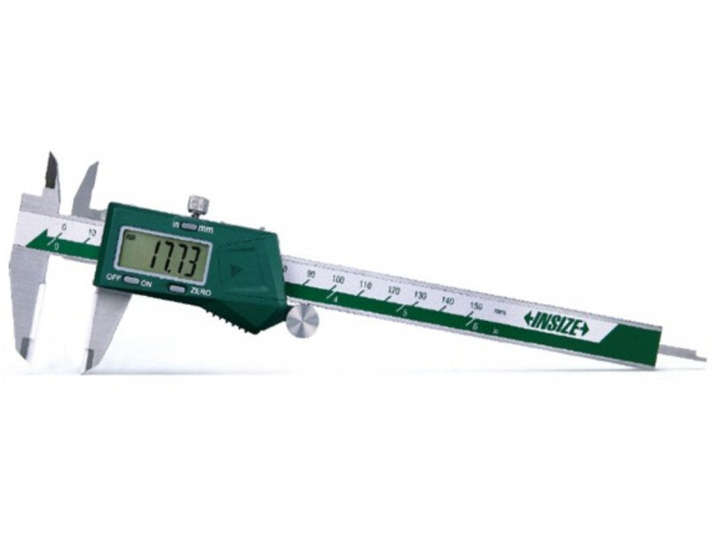 INSIZE 1193-150 0-150mm/0-6" Digitális tolómérő kerámia mérőfelülettel és görgővel 0-150/0.01 mm