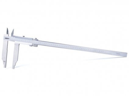 INSIZE 1236-514 0-500mm/0-20" Szilárd típusú, hosszú alsó csőrű nóniuszos tolómérő 0-500/100/0.05 mm