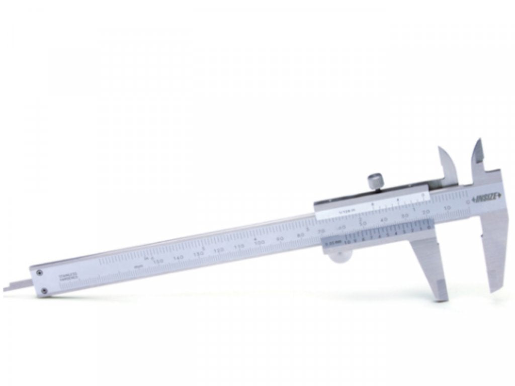 INSIZE 1239-150 0-150mm/0-6" Balkezes nóniuszos tolómérő 0-150/0.05 mm