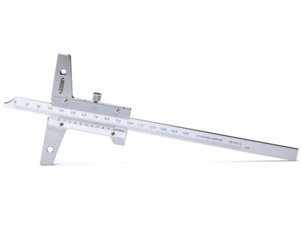 INSIZE 1247-2001 0-200mm Nóniuszos mélységmérő bővíthető mérőhíddal 0-200/0.02 mm