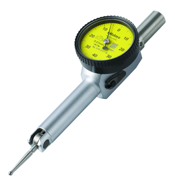 Mitutoyo -  513-517-10T Dial Test Indicator, Pocket Type 0,8mm, 0mm, D=4/8 mm Stem, with Bracket