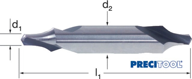 PREMUS 105080 3,15 Központfúró, HSS 60° R alak