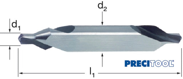105500 4,00 PREMUS 105500 4,00 Központfúró, HSS 60° A alak lapolt felület