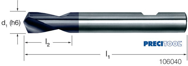 PREMUS 106040 20,0 NC központozó, HSS-Co 120° TiAlN