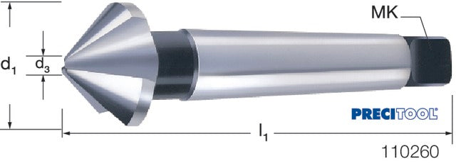 PREMUS 110260 16,5 Kúpsüllyesztő, HSS 90° Morse-kúpos szár