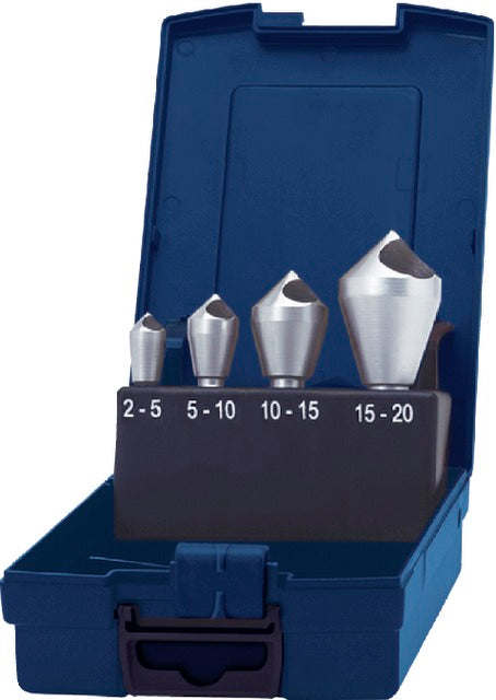 PREMUS 110580 4 Kúpsüllyesztő, HSS-E 90° keresztfurattal műanyag kazettában