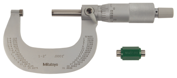 Mitutoyo - Outside Micrometer with Cr Finish Frame