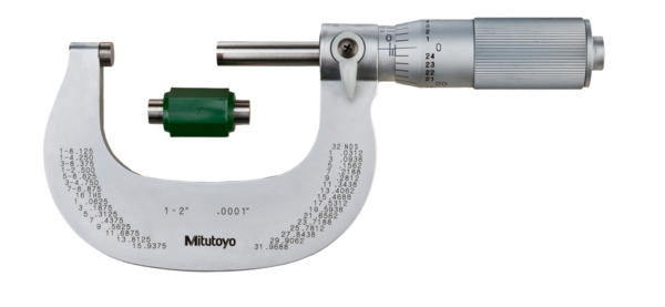 Mitutoyo - Outside Micrometer with Cr Finish Frame