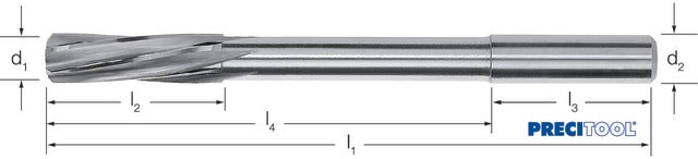 125600 3,40 PREMUS 125600 3,40 Gépi dörzsár, Tömör keményfém 1/100 emelkedés
