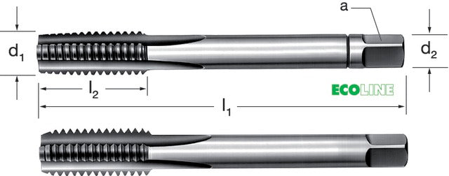 PRETEC 130420 5/8-14 Kézi menetfúró, HSS G/cső