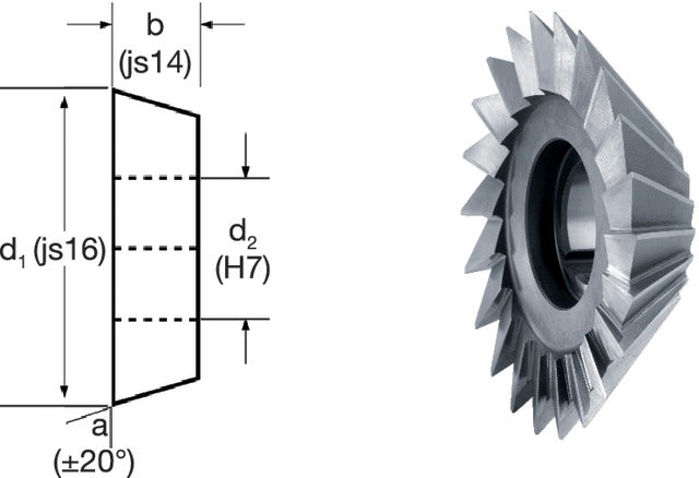 156600 50X16X13 PREMUS 156600 50X16X13 Prizmás vezetékmaró, HSS, H típus, 60°