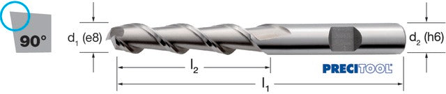 161451 3,00 PREMUS 161451 3,00 Szármaró, HSS-AL hosszú éles élű
