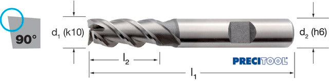 161551 16,00 PREMUS 161551 16,00 Szármaró, HSS-AL közepes éles élű