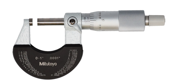 Mitutoyo - Outside Micrometer with Heat Ins. Plate