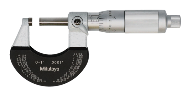 Mitutoyo - Outside Micrometer with Heat Ins. Plate