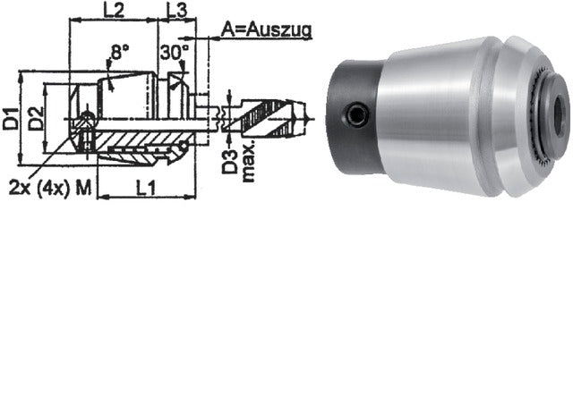 248888 12,0 FAHRION 248888 12,0 Tartozékok az ER szorítópatronos befogóhoz , 4538E CET 32-GB ET típus