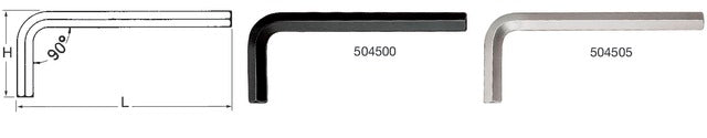 WIHA 504500 0,7 Imbuszkulcs, barnított