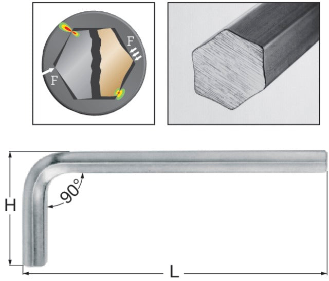 504580 6 WERA 504580 6 Imbuszkulcs, Hex-Plus®