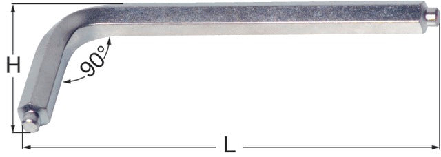 WIHA 504590 6 Imbuszkulcs, csappal