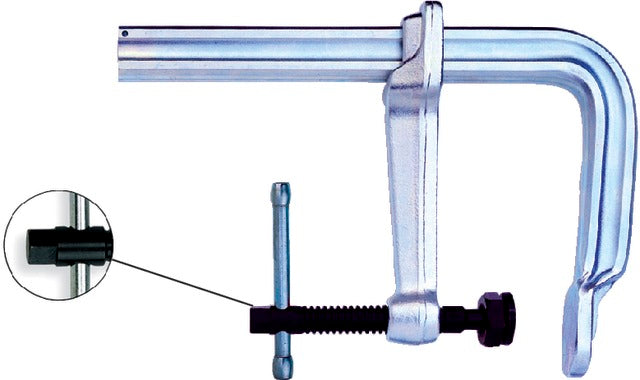 BESSEY 587550600 Acél csavaros szorító, extra nehéz kivitelhez