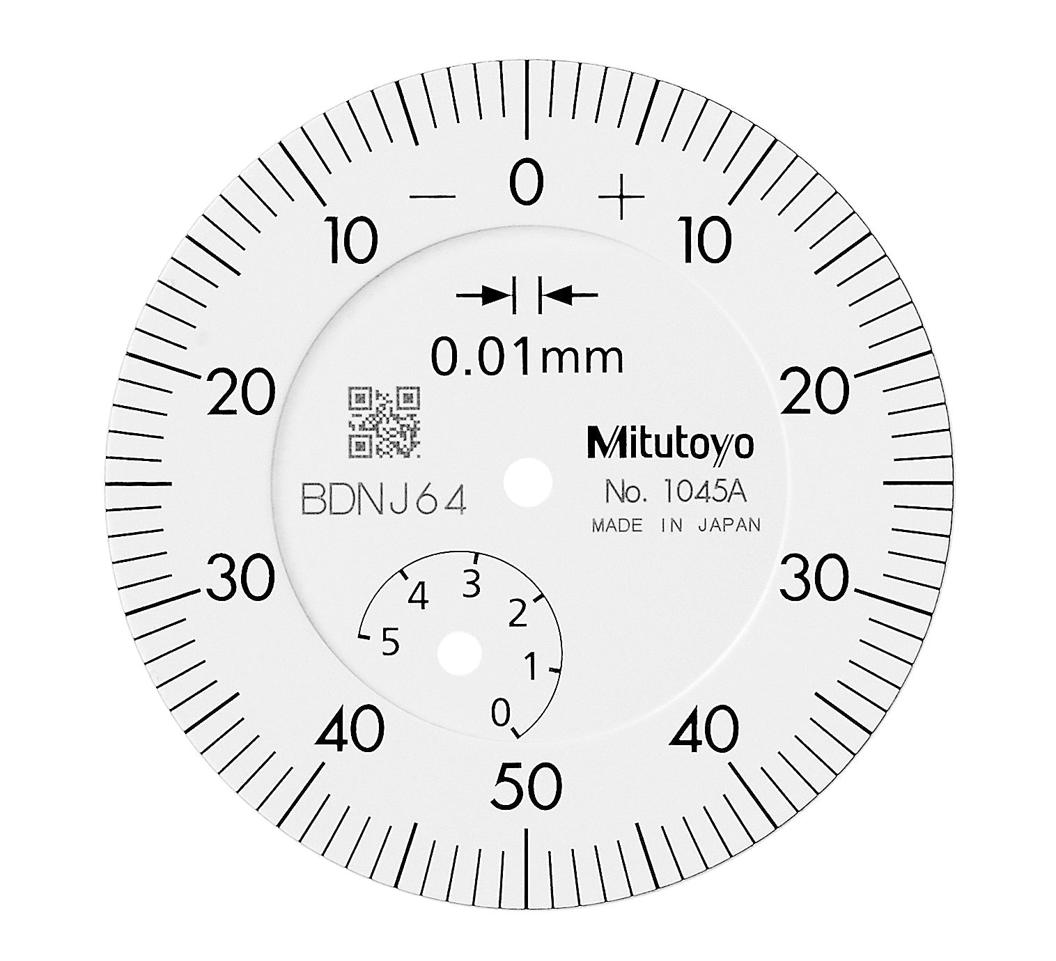 Mitutoyo -  Dial Gauger, Flat Back, AGD/ANSI Type