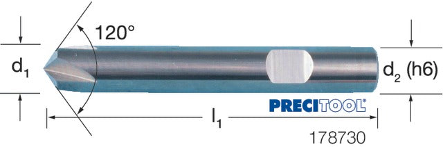 PREMUS 178730 6,00 Sorjázómaró, Tömör keményfém csúcsszög 120°