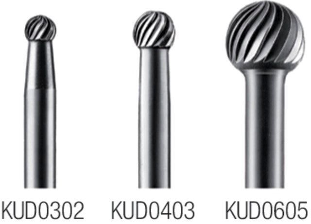 444800 KUD0403 PRETEC 444800 KUD0403 Keményfém turbómaró, Gömb alakú keresztfogazású Z=4