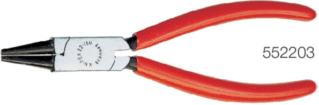 KNIPEX 552203160 Kerekcsőrű fogó, polírozott, műanyaggal bevont markolatok