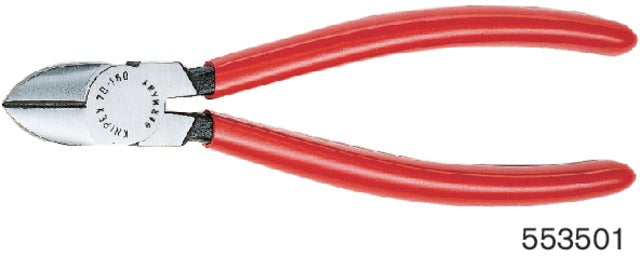 553501180 KNIPEX 553501180 Oldalcsípőfogók, polírozott, műanyaggal bevont markolattal