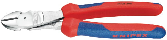 553905200 KNIPEX 553905200 Erő-oldalcsípőfogó, krómozott, többkomponensű burkolattal