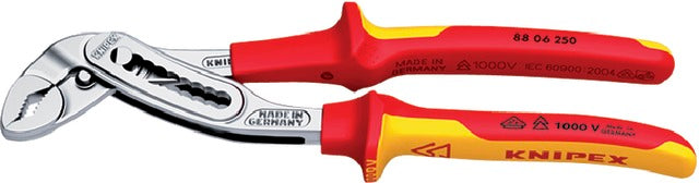 KNIPEX 554807250 VDE vízpumpafogó, krómozott, többkomponensű burkolattal