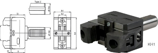 234600 KH1-50 PRETEC 234600 KH1-50 Szerszámtartó CNC esztergagéphez, DIN 69880