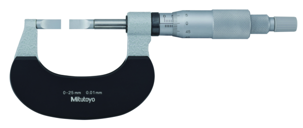 Mitutoyo - Blade Micrometer, Hardened Steel Blade