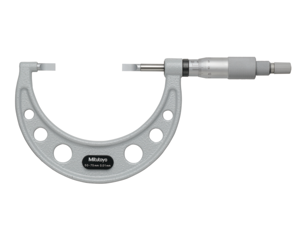 Mitutoyo - Blade Micrometer, Hardened Steel Blade