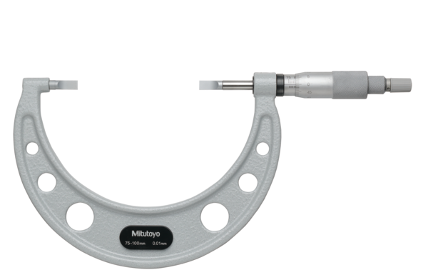 Mitutoyo - Blade Micrometer, Hardened Steel Blade