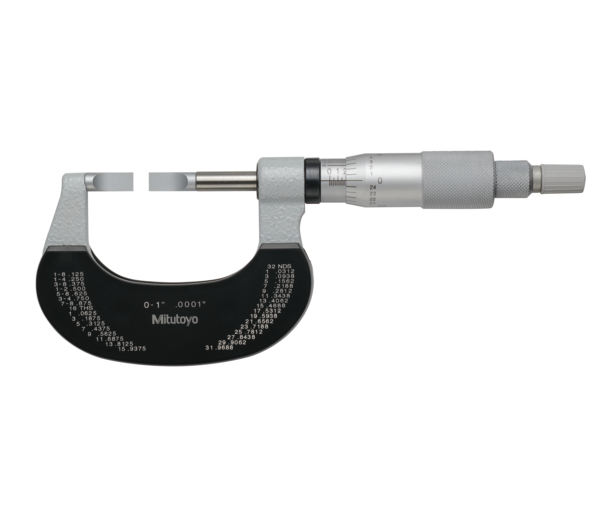 Mitutoyo - Blade Micrometer, Hardened Steel Blade