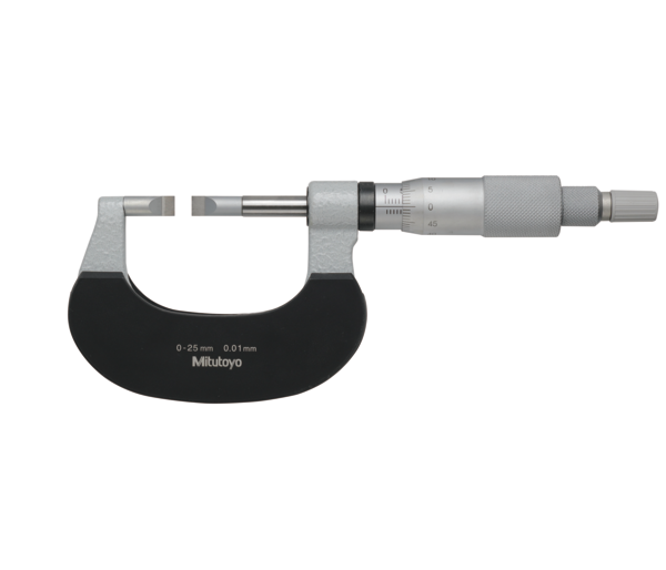 Mitutoyo - Blade Micrometer, Carbide-Tipped Blade