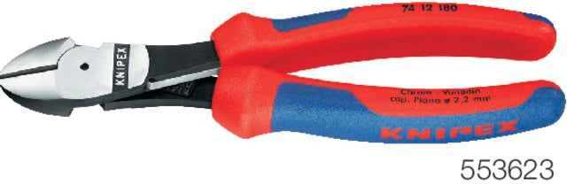 553623200 KNIPEX 553623200 Erő-oldalcsípőfogó, polírozott, többkomponensű burkolattal