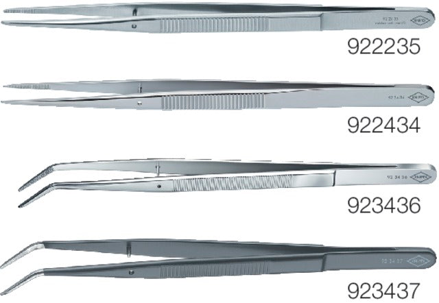 KNIPEX 558520923437 Precíziós csipesz, vezetőcsappal, hegyes alakú