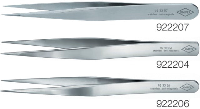 KNIPEX 558510922206 Precíziós csipesz, hegyes alakú