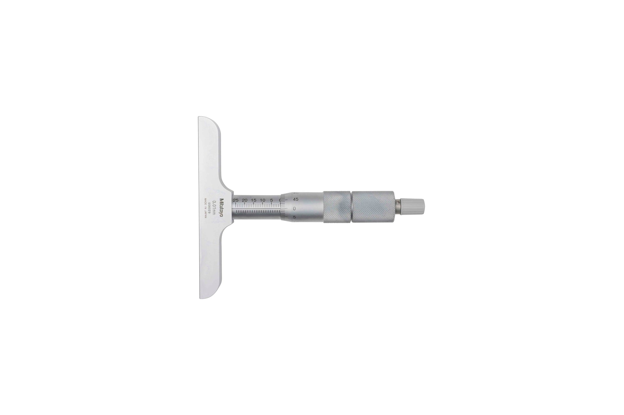 MITUTOYO 129-153 Depth Micrometer, Interchangeable Rods 0-300mm, 101mm Base