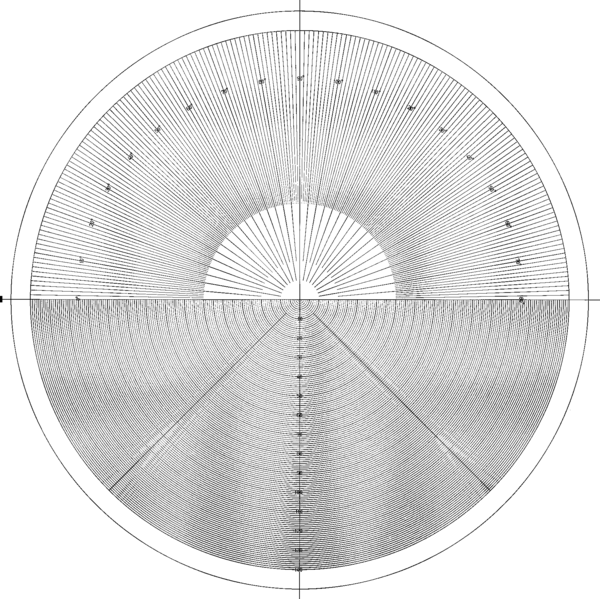 Mitutoyo - Overlay chart  for Meas Projector, No,11
