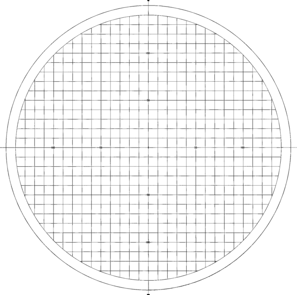 Mitutoyo - Overlay chart  for Meas Projector, No,15