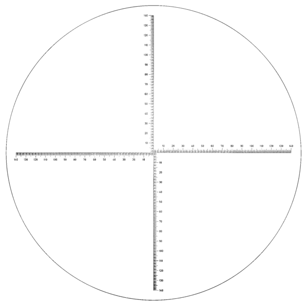 Mitutoyo - Overlay chart  for Meas Projector, No.16