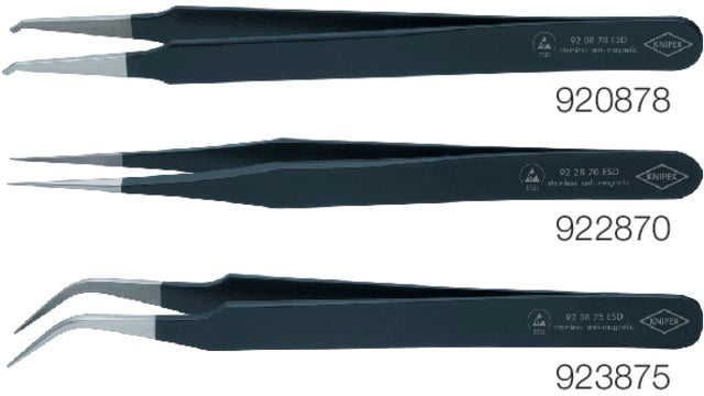 KNIPEX 558540925874 Precíziós csipesz, ESD bevonattal