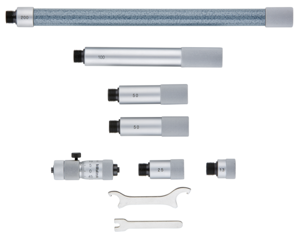 Mitutoyo - Analóg belső mikrométer készlet keményfémbetétes mérőfelülettel