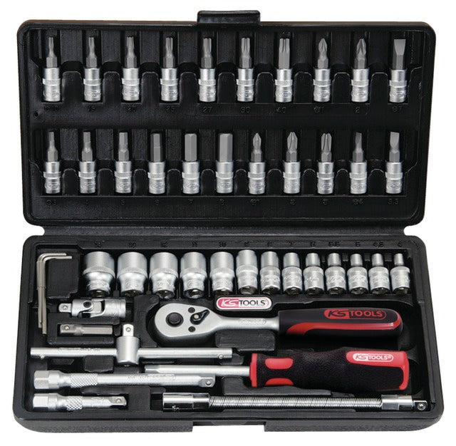 PRECITOOL 5105120646 Dugókulcs-készlet, 1/4", 46 részes