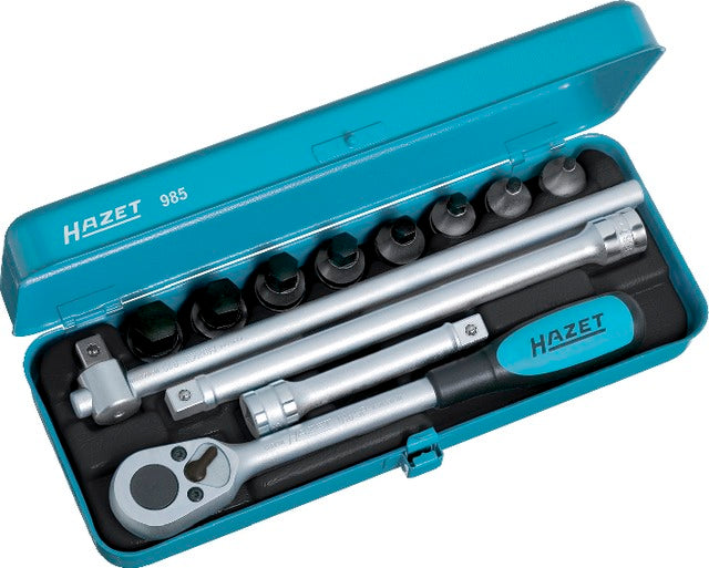 HAZET 514340985 Csavarhúzó készlet, 1/2" külső hatszög, 12 részes