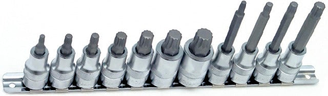 5169784233 PROJAHN 5169784233 Csavarhúzó betét, 1/2" sokfogú, 11 részes készlet
