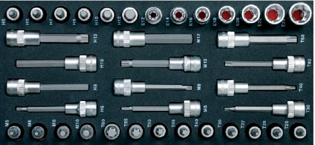 PROJAHN 519340 5999-191 Műhelykocsi betét, speciálisan gépjárművekhez 1/2", 38 részes